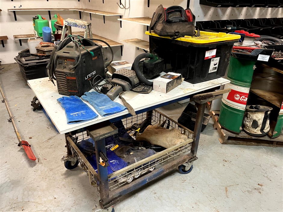 <p>Workbench Trolley and Mig Welder</p>