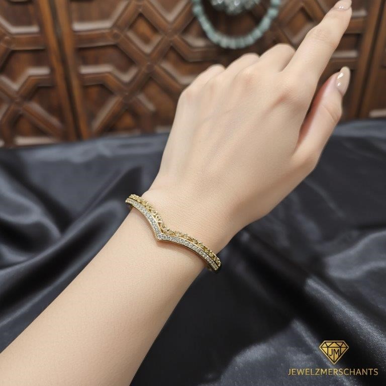 18K/Italy Gold Filled Bangle -(Stamped 18K/Italy)-Warranty Quality