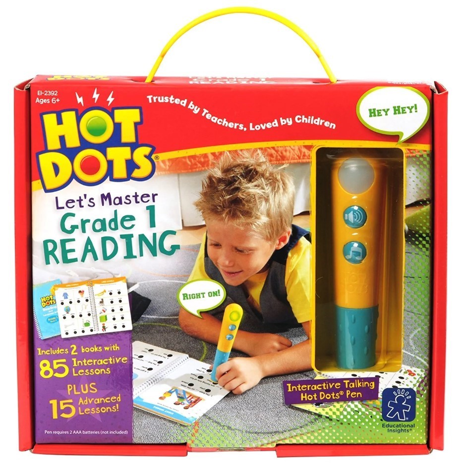 EDUCATIONAL INSIGHTS Hot Dots Let's Master Grade 1 Reading For Children 6Yr