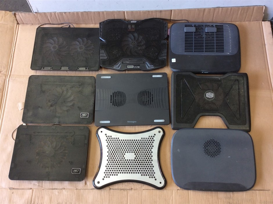 Mixed Laptop Cooling Pads (Lot of 9)