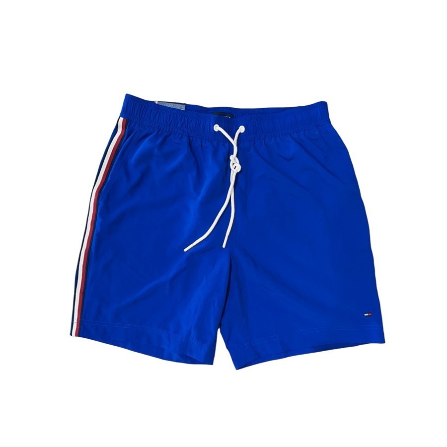 TOMMY HILFIGER Men's Swim Beach Trunks, Size 3XL, 100% Nylon, Greek Isle Bl