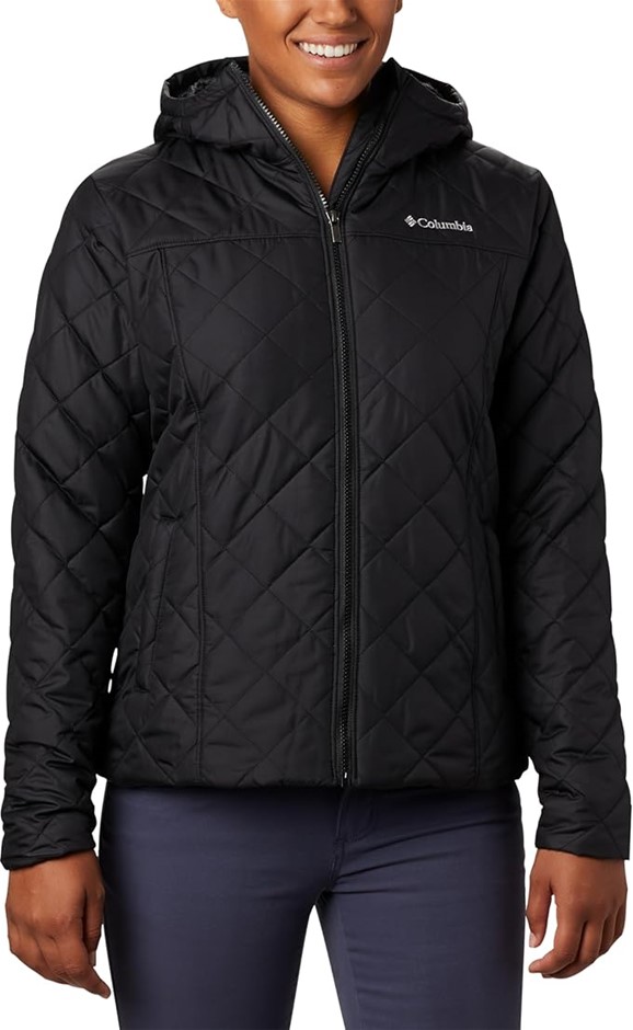 COLUMBIA Women's Copper Crest Hooded Jacket, Black, 2XL Plus, Black, 176143