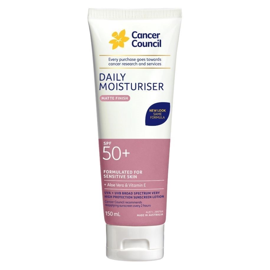 4 x CANCER COUNCIL Daily Moisturiser Matte Finish, SPF 50+ High Protection