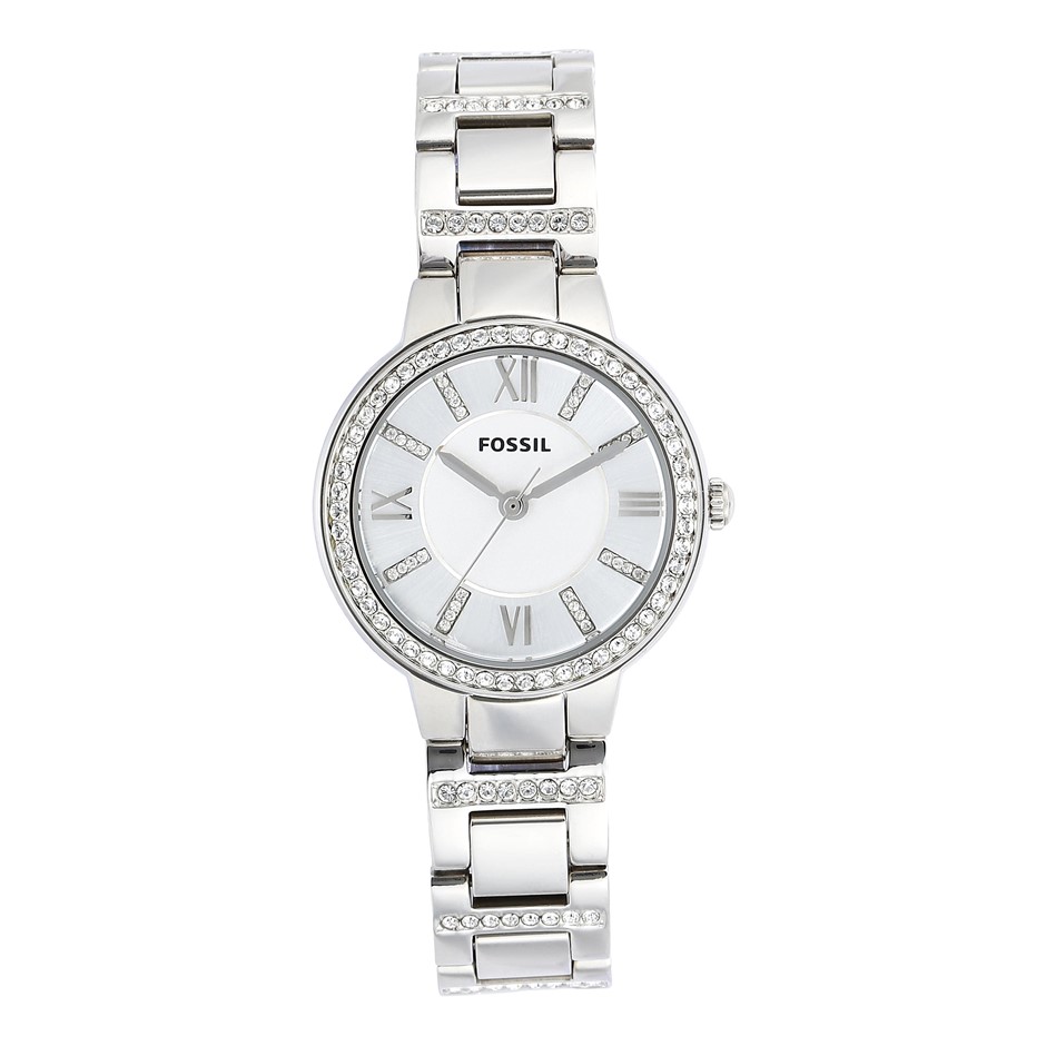FOSSIL Women's Virginia Analog Quartz Watch, Silver Tone, ES3282. RRP: $163