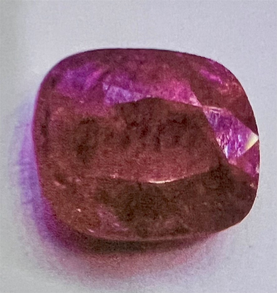 2.07 carat red ruby & valuation $995