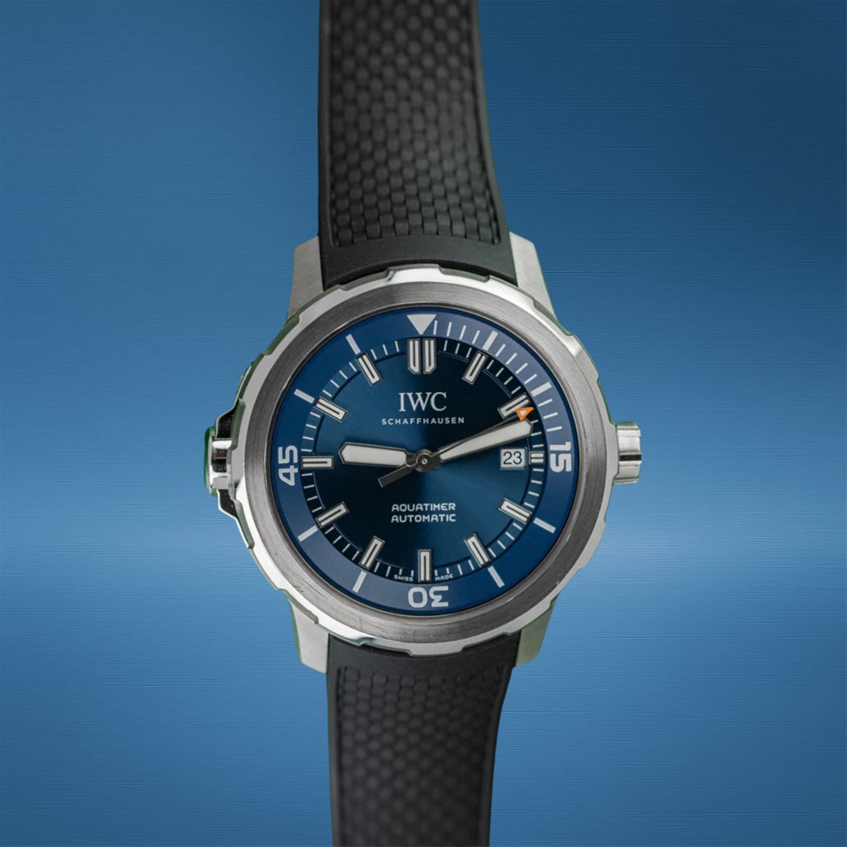 IWC AQUATIMER AUTOMATIC 42MM STAINLESS STEEL IW329005 AUTOMATIC BLUE DIAL