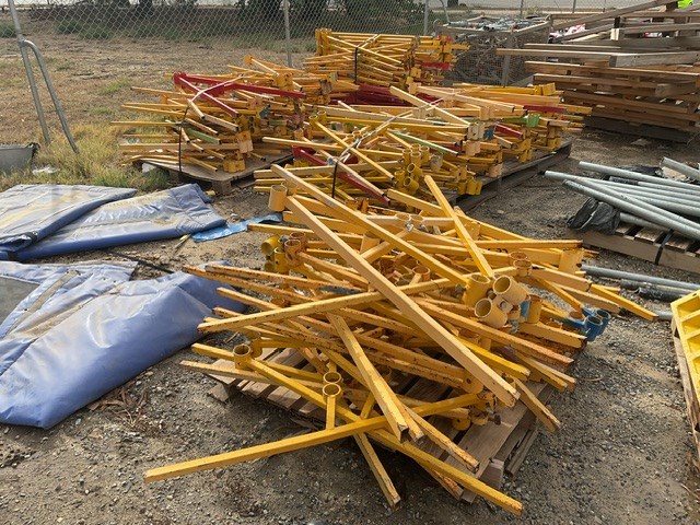 A Fame Stands With Poles