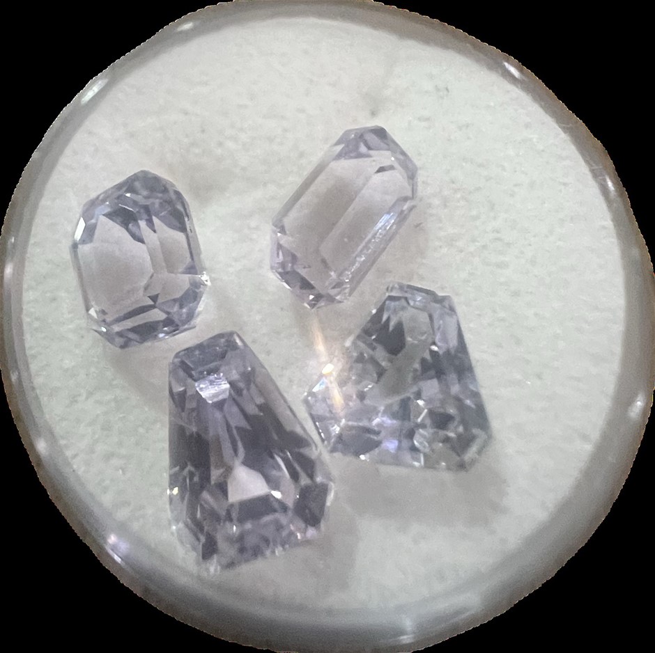 6.85 carats fancy spodumene natural kunzite pink color certified