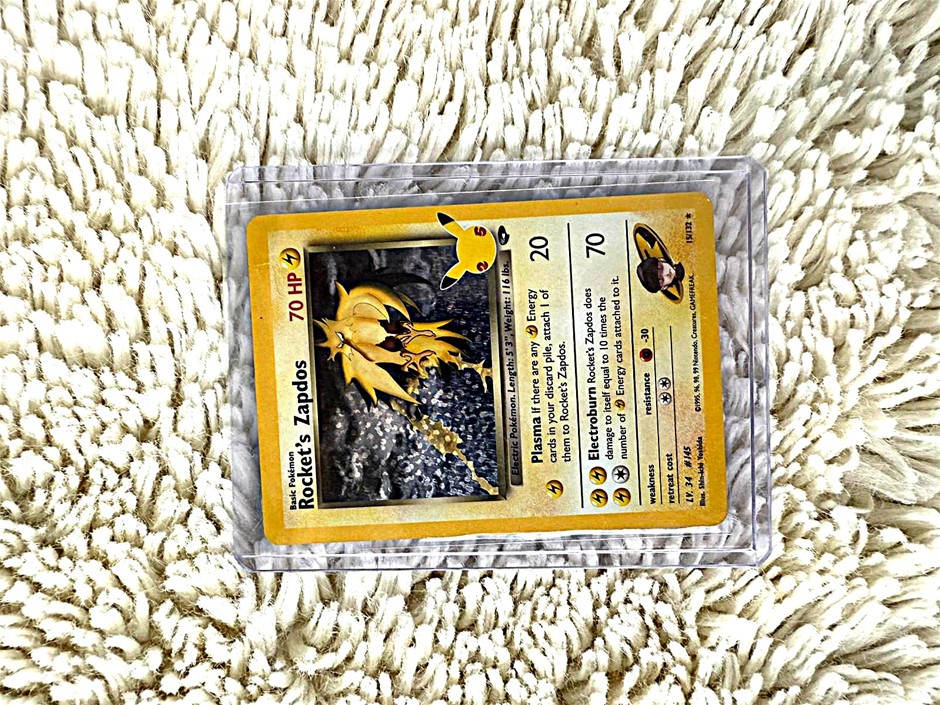 Raw english Pokémon copy of Rocket’s Zapdos from Gym Challenge