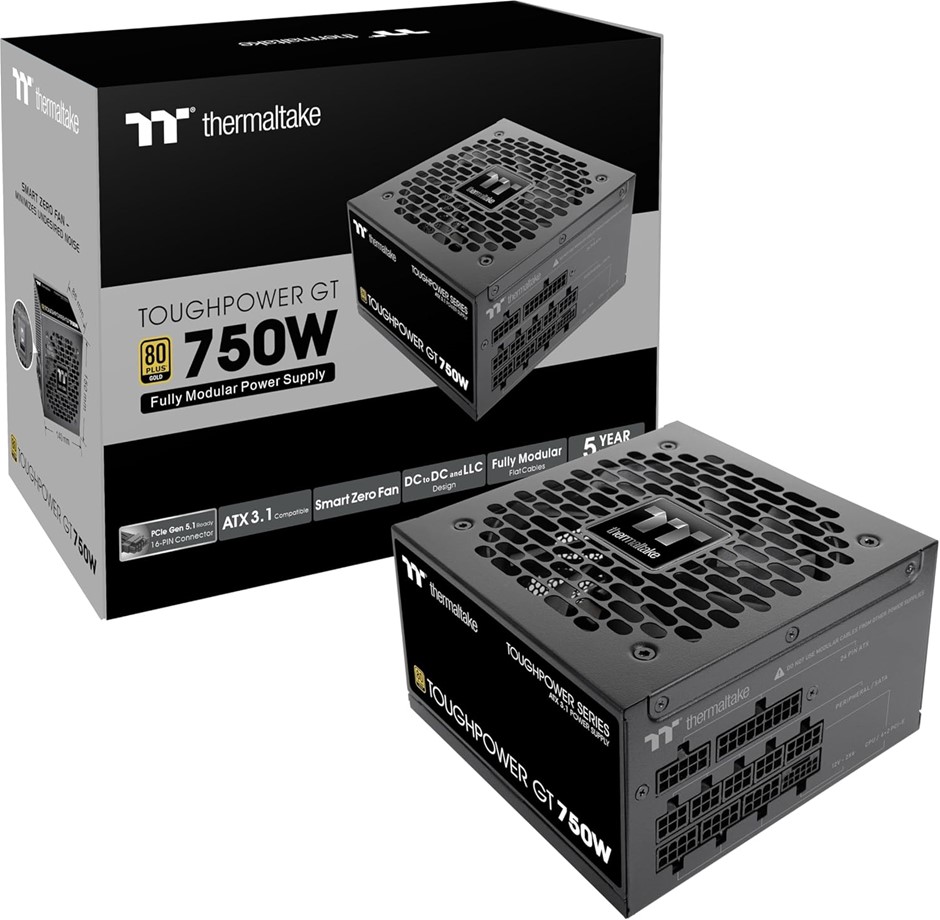 THERMALTAKE Toughpower GT 750W | ATX 3.1 | Modular Power Supply | 80Plus Go