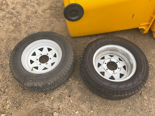 2 x Tyres on Rims