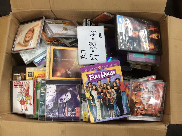 Mixed Assorted DVD / VCD / CD Movies (57x38x43:cm)