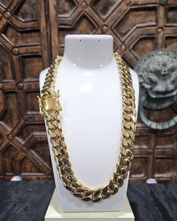 18KGold Plated/Italy Yellow Chain- (Stamped) -16mm-50cm
