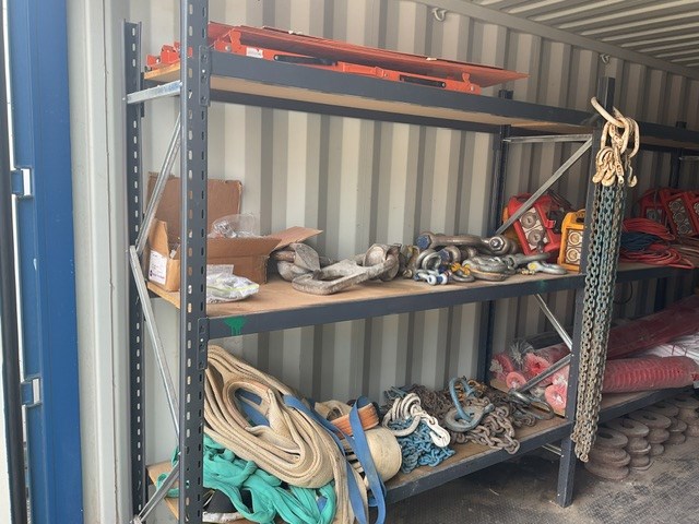 1 Bay Of Assorted Lifting Chains, Slings, Lifting Points and Shackles