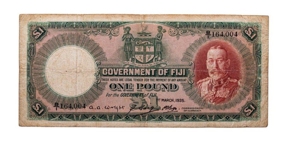 Fiji, Government of Fiji, George V, one pound, c.1935