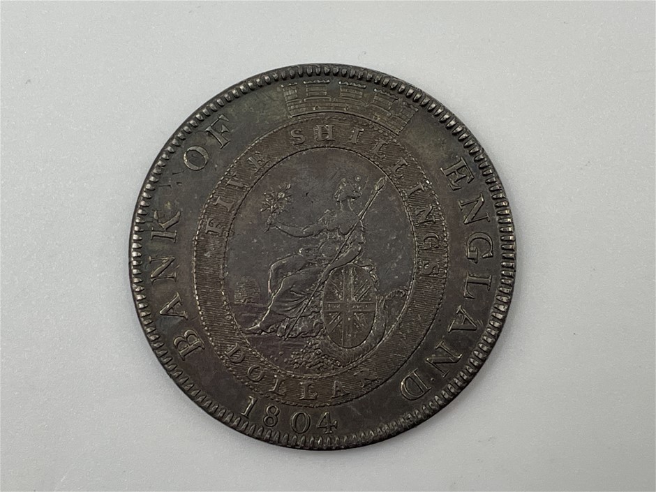 George III Bank Of England Issue 1804-16, Silver 5 Shillings Or Dollar