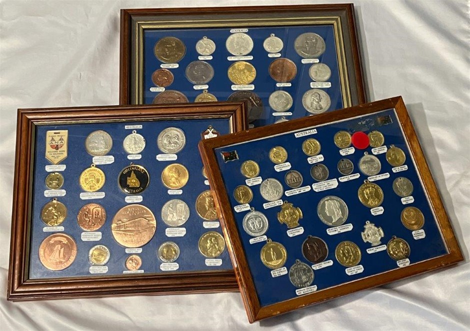Approx. 66 x Australian Medals, Medalets & Badges, Mostly Recent