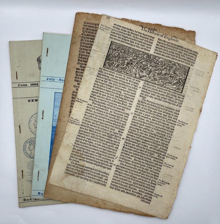 4 x Asstd AU & Great Britain Numismatic & Sixteenth Century Literature