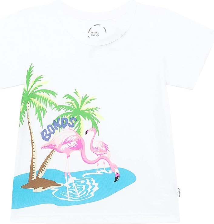 BONDS Kid's Short Sleeve Crew Tee, Size 6, Print G6C. Buyers Note - Discou