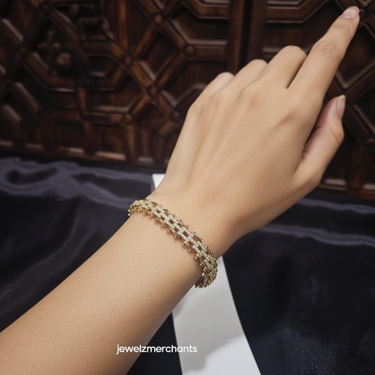 14k/Italy stamped Yellow Gold Filled Cuban Bracelet -18cm