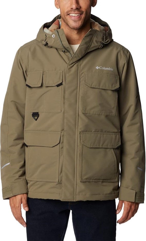 COLUMBIA Men's Landroamer Lined Jacket, Size M, Green, WM2425 (2051061). B