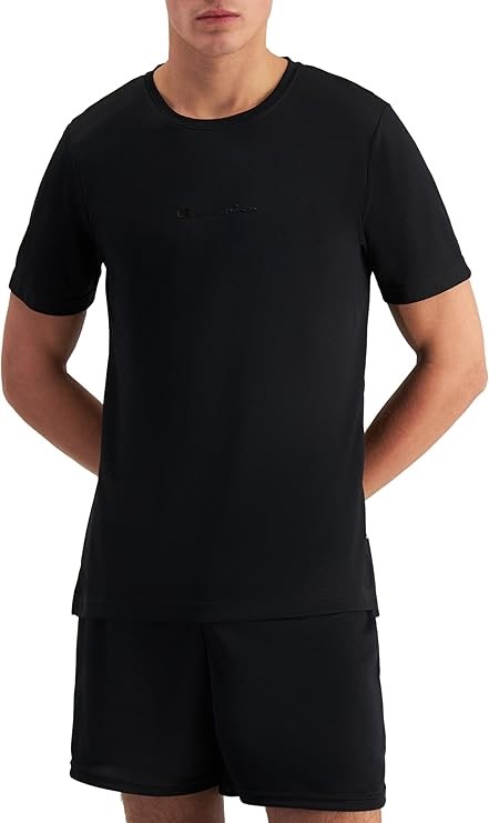 CHAMPION Men's C-Fit Tonal Sport Tee, Size S, Black, AUHKN. Buyers Note -
