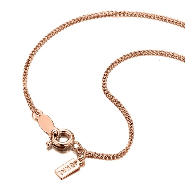 BIJ'OR-18 Inch 18ct Heavy Rose Gold Plated, Fine Plain Chain,RRP $79