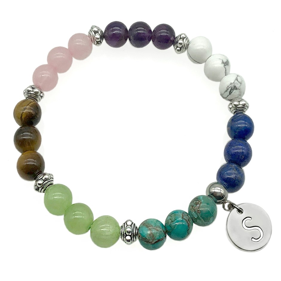 Initial Charm Letter  'S' Pendant Necklace