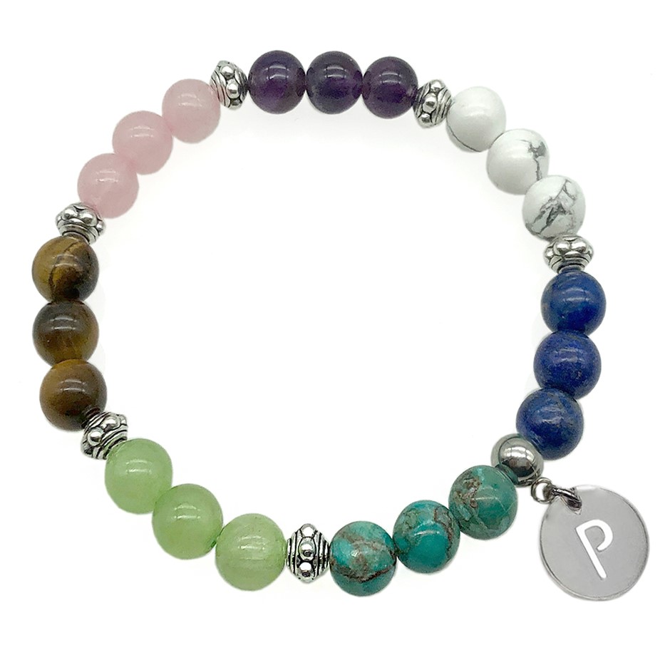 Initial Charm Letter 'P' Pendant Necklace