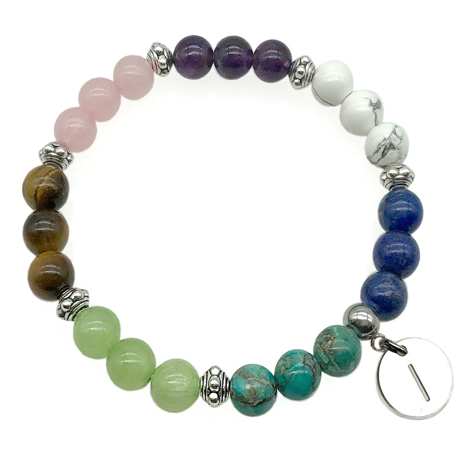 Initial Charm Letter  'I' Pendant Necklace