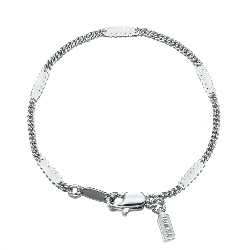 BIJ'OR-4.5" (11.4 cm), 925 Sterling Plated Saskia Bracelet w/ Clasp,RRP $30