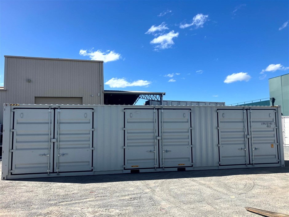 40ft High Cube 3 Door Side Opening Container (Unused) -Toowoomba