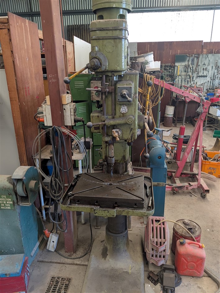 3 Phase Pedestal Drill Large Industrial Made in Germany