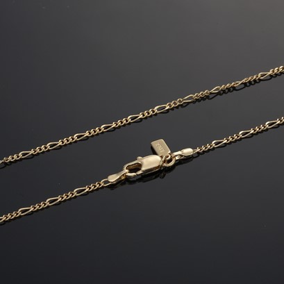 BIJ'OR- 20" 18ct Heavy YellowGold Plated Fine Figaro Chain Necklace,RRP $79