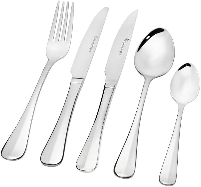Stanley Rogers Baguette 40 Piece Cutlery Set – 18/10 Stainless Steel Flatwa