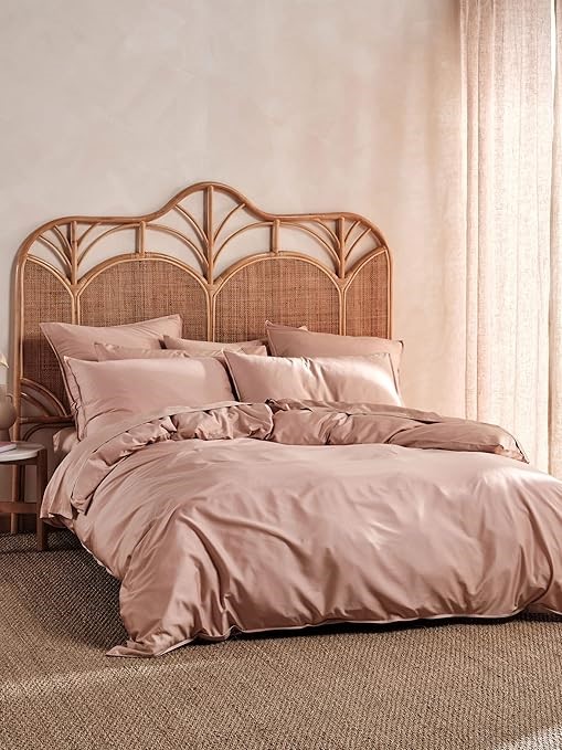 Linen House Nara 400TC Bamboo/Cotton Clay King Quilt Cover Set