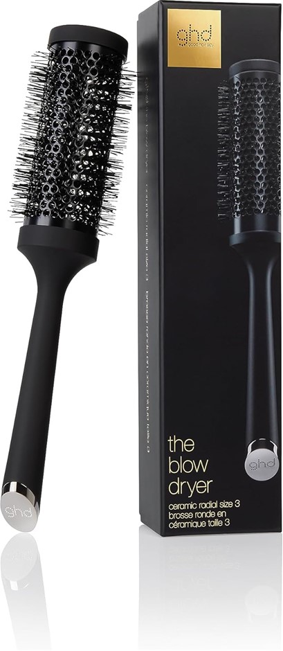 ghd Blow Dry Brush Size 3 - Ceramic Radical Round Blow-Dry Tool for Longer