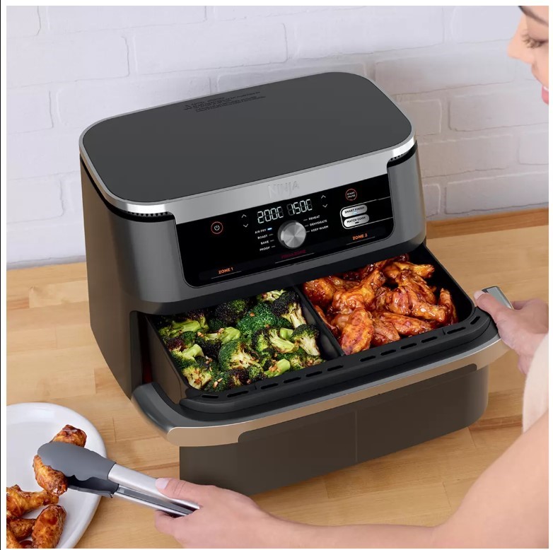 Ninja XXXL FlexDrawer Air Fryer AF500ANZ, Black, 10.4L. NB: minor use, no b