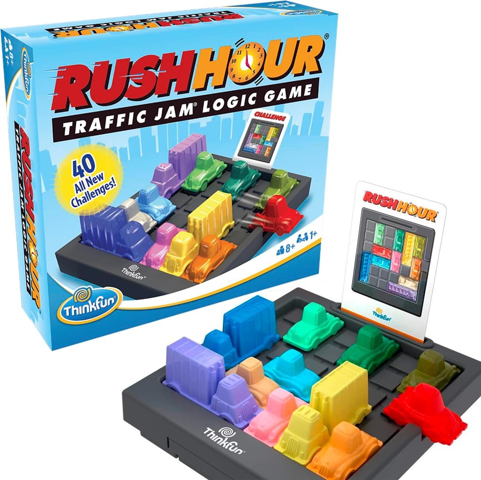 2 x Assorted Children Activty & Games, Incl: 1 x THINKFUN Rush Hour Traffic