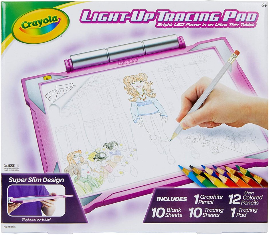 2 x Assorted CRAYOLA Kids Arts & Craft Products, Comprising: 1 x Light Up T