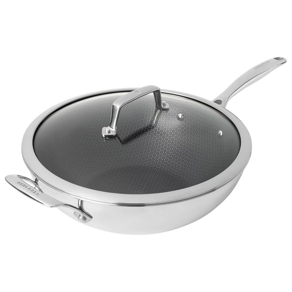 HENCKELS Paradigm Non-Stick Wok w/ Lid, 30cm. NB: Minor use.