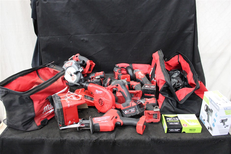 Large Quantity of Milwaukee Power Tools