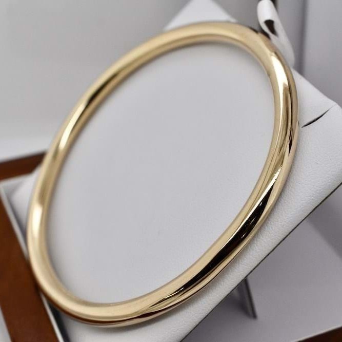 BIJ'OR-18ct Heavy YellowGold Plated, 66mm Wide Classic Heavy-USA,RRP $150