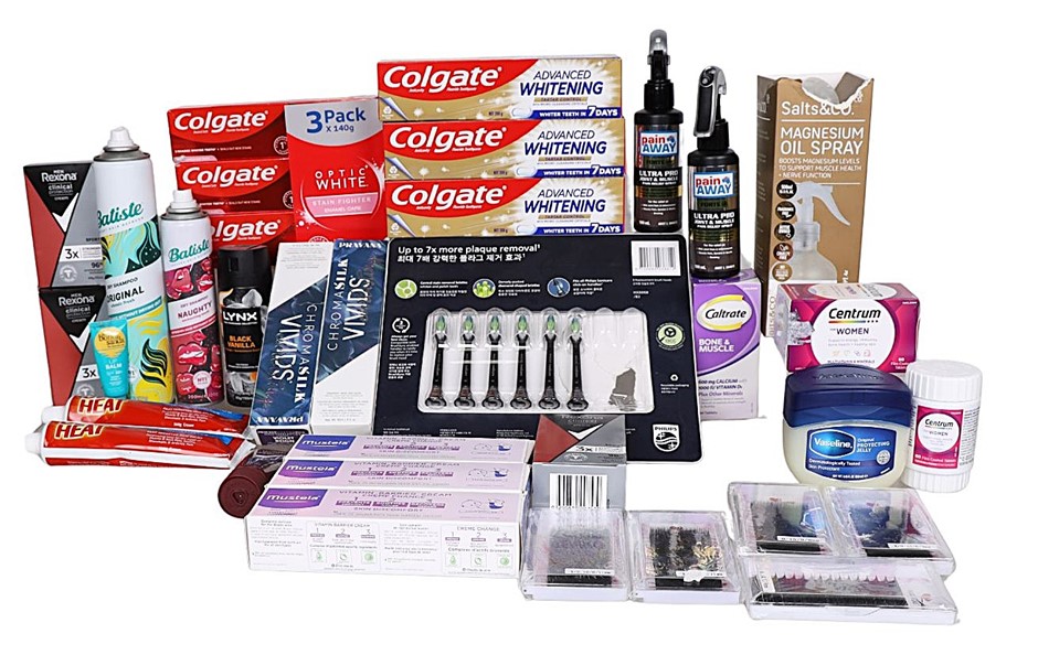 Assorted Beauty & Health Care Products, Incl: REXONA, COLGATE & More.