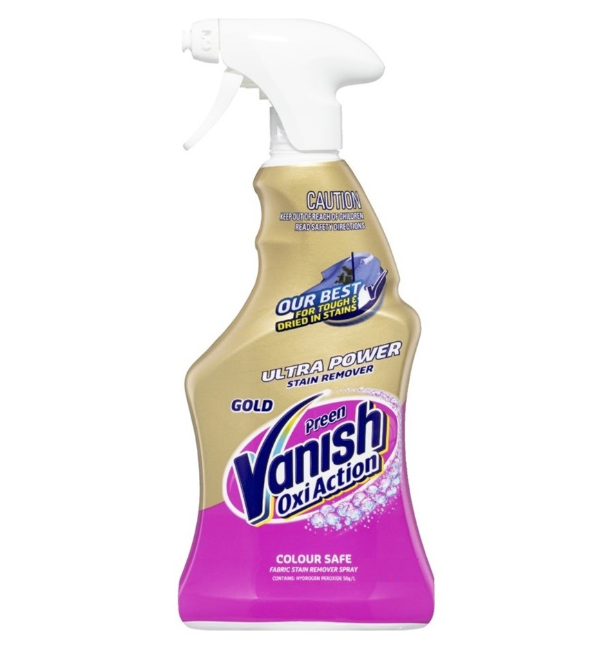 3 x VANISH Oxi Action Stain Remover Spray, 750ml.