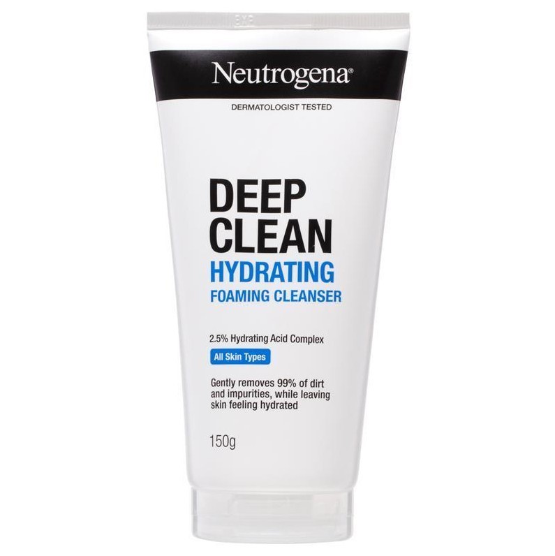2 x NEUTROGENA Deep Clean Hydrating Cleanser, 150g.