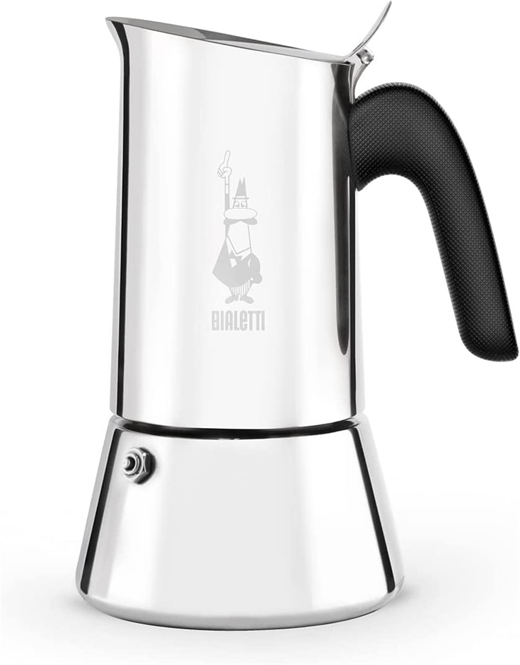 BIALETTI Venus Induction Stovetop Coffee Maker, 6 Cup Capacity, Colour Silv