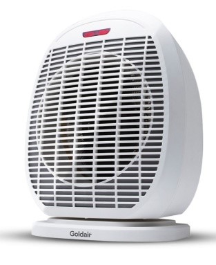 GOLDAIR 2400W Fan Heater - White. NB: Minor use