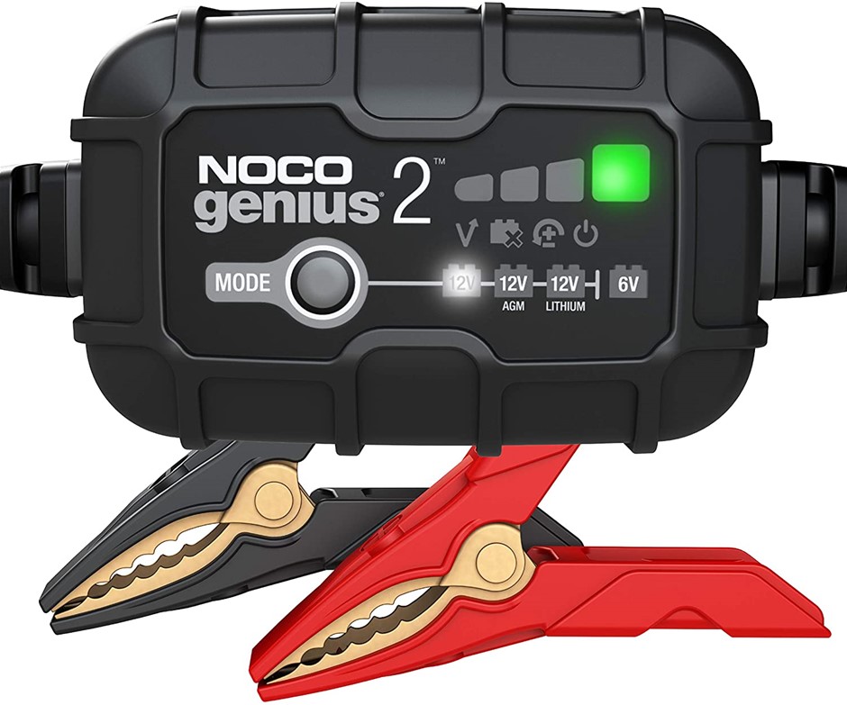 NOCO 2-Amp Fully-Automatic Smart Charger, 6V & 12V Battery Charger. Model G