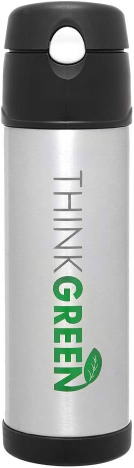 THERMOS Stainless Steel Vacuum Insulated Hydration Bottle, 530ml, Think Gre